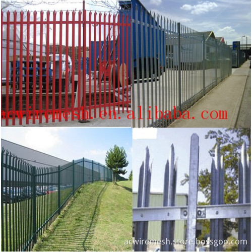Palisade Fencing made of PVC coated steel